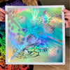 "Expansion" Embossed Holographic Print
